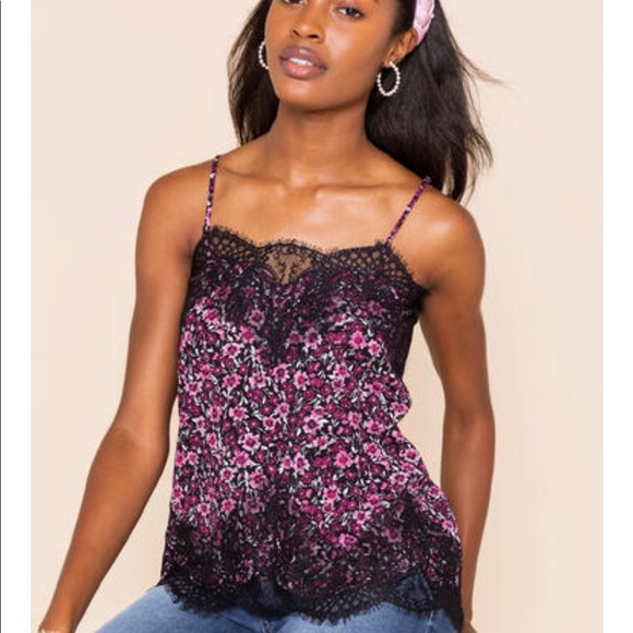 Francesca’s collections belle floral lace tank top - Picture 2 of 11
